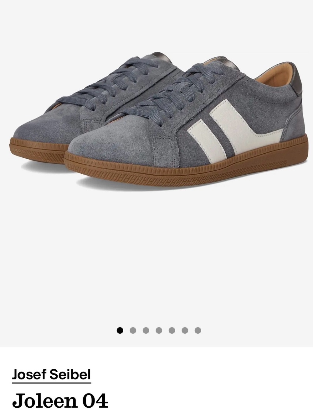 JOSEF SEIBEL JOLENE 04 ASPHALT SNEAKER NWOT SZ 38 / 7.5 - 8 Medium $72